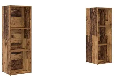 Set comodă TV 2 pcs Lemn vechi 107 x 35 x 37 cm Lemn compozit - 2/5