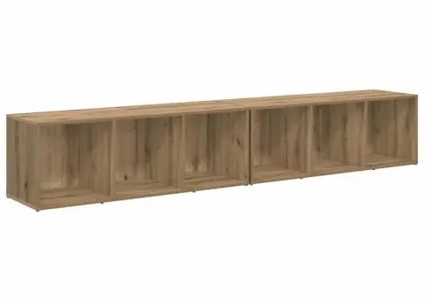 Set comodă TV 2 pcs Stejar Artizanal 37 x 35 x 107 cm - 2/5