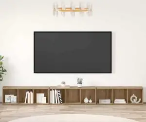 Cabinet TV 3 pcs stejar artizanal 37 x 35 x 107.5 cm