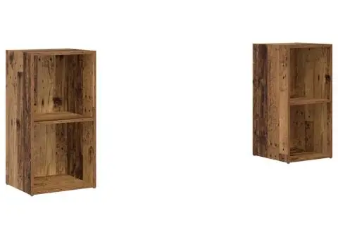 Set comodă TV 2 pcs Lemn vechi 72 x 35 x 36.5 cm Lemn compozit - 2/5
