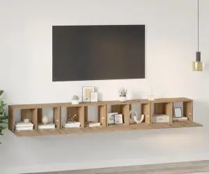 vidaXL Set comodă TV 4 pcs Stejar artisanal Mediu 60 x 30 x 30.5 cm