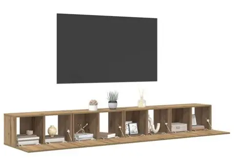 Set comodă TV 4 pcs Stejar artisanal Mediu 60 x 30 x 30.5 cm - 3/5