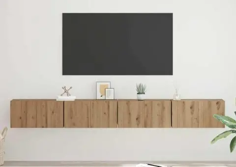 Set comodă TV 4 pcs Stejar artisanal Mediu 60 x 30 x 30.5 cm - 4/5