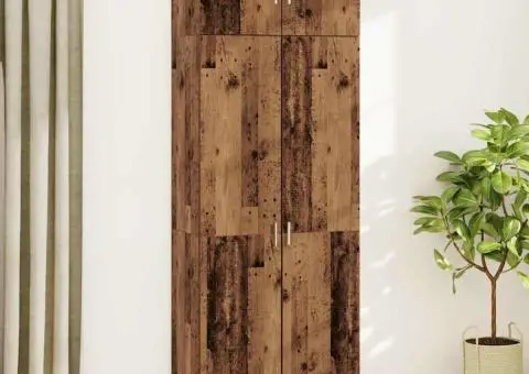 Dulap de depozitare Lemn vechi 80 x 42.5 x 225 cm Lemn compozit - 4/5