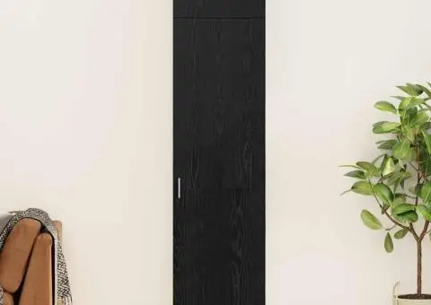 Dulap de depozitare Stejar negru 50 x 41 x 225 cm Lemn compozit - 1/5