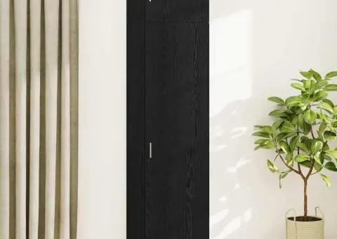 Dulap de depozitare Stejar negru 50 x 41 x 225 cm Lemn compozit - 4/5