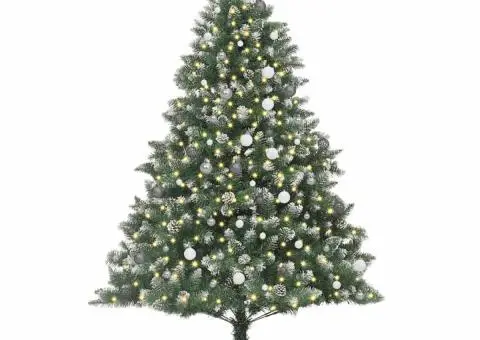 Brad de Crăciun artificial Verde 240 cm PVC - 3/5