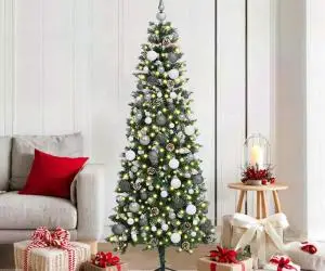 vidaXL Brad de Crăciun artificial Verde 180 cm PVC