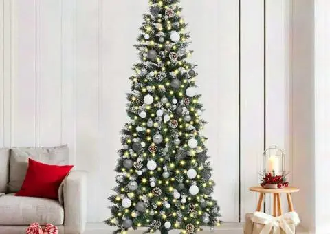 Brad de Crăciun artificial Verde 210 cm PVC - 1/5