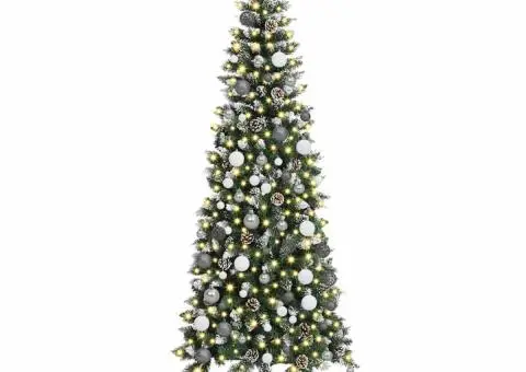 Brad de Crăciun artificial Verde 210 cm PVC - 3/5