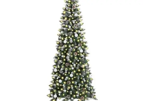 Brad de Crăciun artificial Verde 240 cm PVC - 3/5