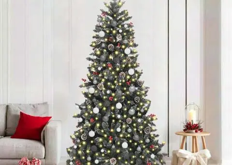 Brad de Crăciun artificial Verde 210 cm PVC - 1/5