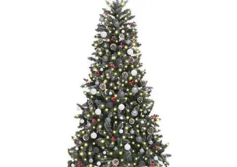 Brad de Crăciun artificial Verde 210 cm PVC - 3/5