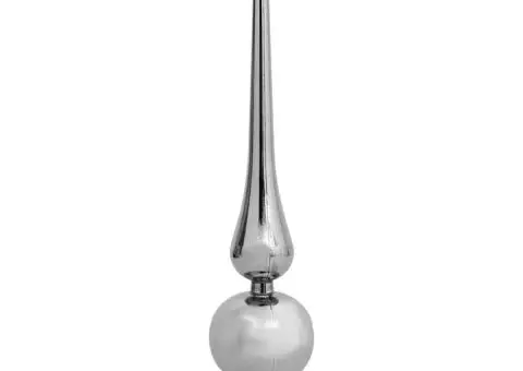 Brad de Crăciun subțire Alb 150 cm PVC - 4/5