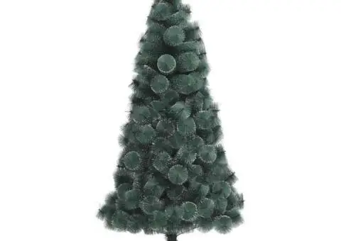 Brad de Crăciun artificial LED și set globuri Verde 150 cm PET - 5/5