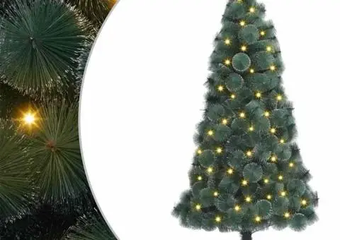 Brad Crăciun Artificial 300 LED-uri Verde 180 cm PET - 1/5