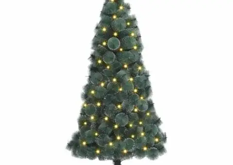 Brad Crăciun Artificial 300 LED-uri Verde 180 cm PET - 2/5