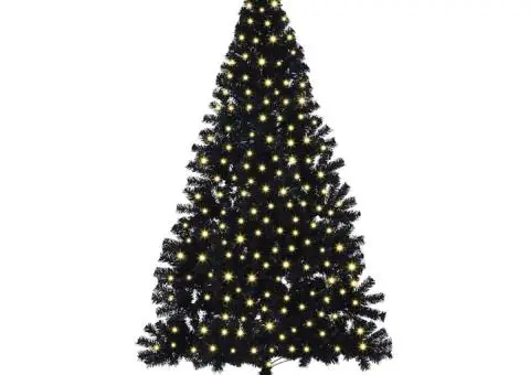 Brad de Crăciun artificial Negru 240 cm PVC - 3/5