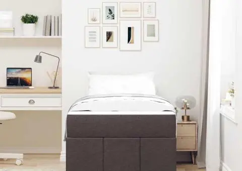 Cadru de pat Maro închis 80 x 200 cm țesătură - 5/5