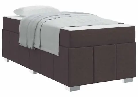 Cadru de pat Maro închis 90 x 200 cm țesătură - 3/5