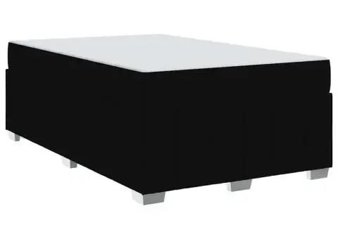 Cadru de pat Negru 120 x 200 cm țesătură - 2/5