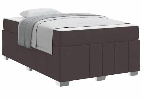 Cadru de pat Maro închis 120 x 200 cm țesătură - 3/5