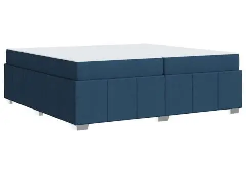 Cadru de pat Altele albastru 200 x 200 cm țesătură - 2/5