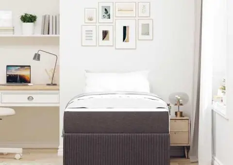 Cadru de pat Altele Maro închis 80 x 200 cm țesătură - 5/5