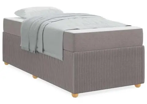 Cadru de pat Altele Gri taupe 80 x 200 cm țesătură - 4/5