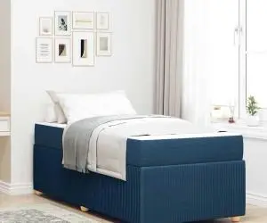 vidaXL Cadru de pat Altele albastru 80 x 200 cm țesătură
