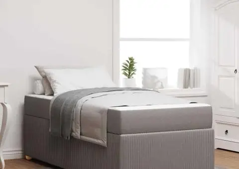 Cadru de pat Altele Gri taupe 90 x 200 cm țesătură - 1/5