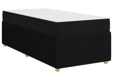 Cadru de pat Altele Negru 100 x 200 cm țesătură - 2/5