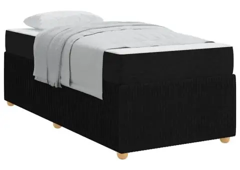 Cadru de pat Altele Negru 100 x 200 cm țesătură - 3/5