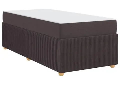 Cadru de pat Altele Maro închis 100 x 200 cm țesătură - 2/5