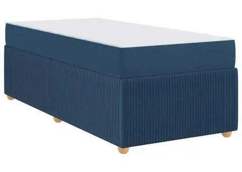 Cadru de pat Altele albastru 100 x 200 cm țesătură - 2/5