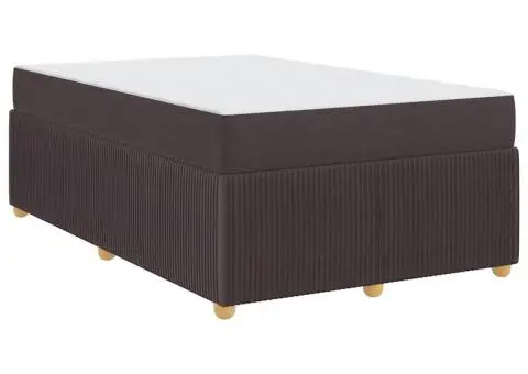 Cadru de pat Altele Maro închis 120 x 190 cm țesătură - 2/5