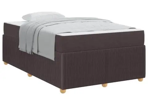 Cadru de pat Altele Maro închis 120 x 190 cm țesătură - 3/5