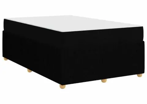 Cadru de pat Altele Negru 120 x 200 cm țesătură - 2/5