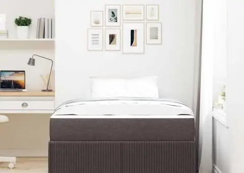 Cadru de pat Altele Maro închis 120 x 200 cm țesătură - 5/5