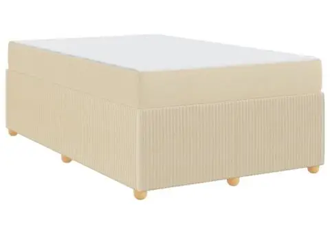 Cadru de pat Altele Crem 120 x 200 cm țesătură - 2/5