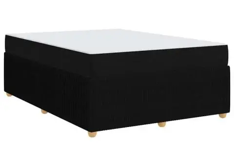 Cadru de pat Altele Negru 140 x 200 cm țesătură - 2/5