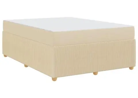 Cadru de pat Altele Crem 140 x 200 cm țesătură - 2/5