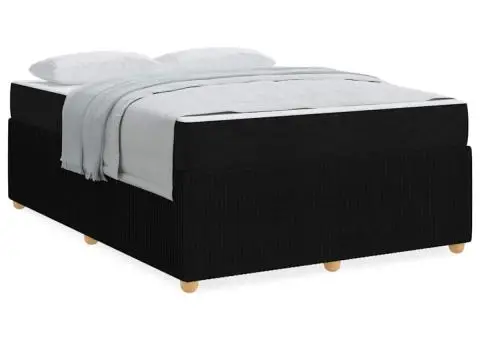 Cadru de pat Altele Negru 160 x 200 cm țesătură - 4/5