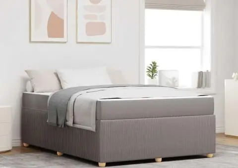 Cadru de pat Altele Gri taupe 160 x 200 cm țesătură - 1/5