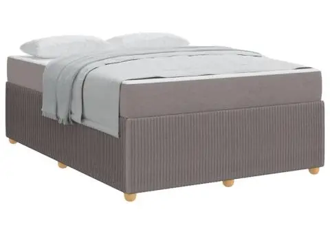 Cadru de pat Altele Gri taupe 160 x 200 cm țesătură - 3/5