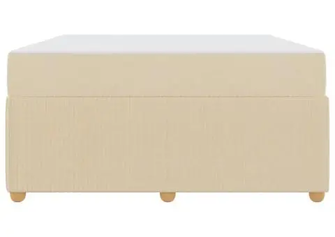 Cadru de pat Altele Crem 160 x 200 cm țesătură - 3/5