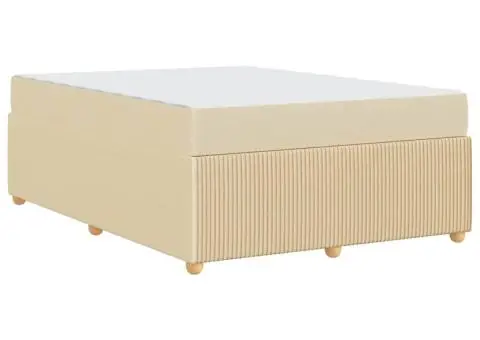 Cadru de pat Altele Crem 160 x 200 cm țesătură - 5/5