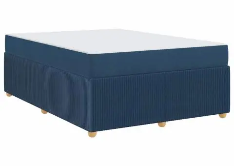 Cadru de pat Altele albastru 160 x 200 cm țesătură - 2/5