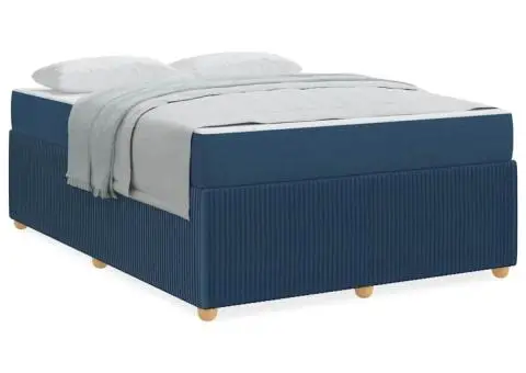 Cadru de pat Altele albastru 160 x 200 cm țesătură - 4/5