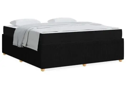 Cadru de pat Altele Negru 180 x 200 cm țesătură - 4/5